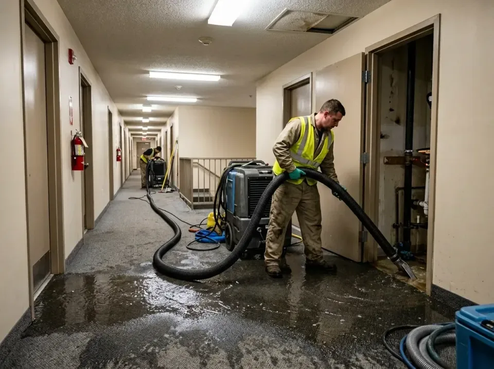 multi-unit-apartment-hallway-f-005 — frequently asked questions, Emergency Burst Pipe Water Extraction & Removal in Santa Ba…